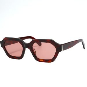 Hexagonal shape acetate sunglasses for women & men